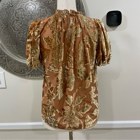 Ulla Johnson Paola top in rose gold - Size 2 - Picture 4 of 7